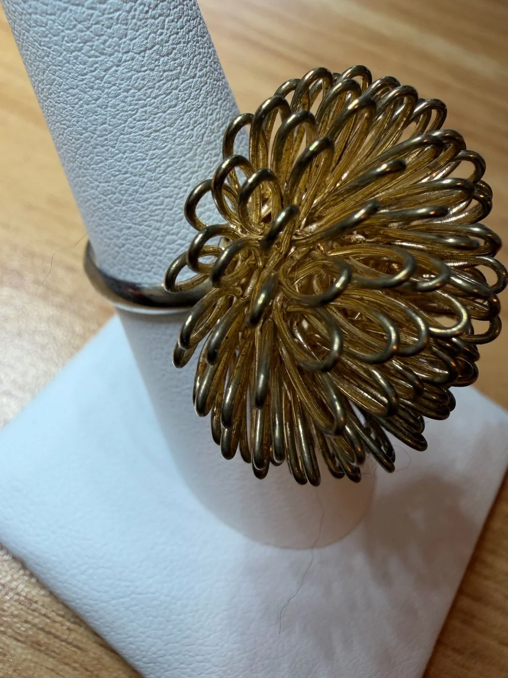 Gold Floral Statement Ring - Women Accessories